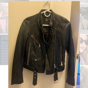 Zara Genuine Leather Jacket
